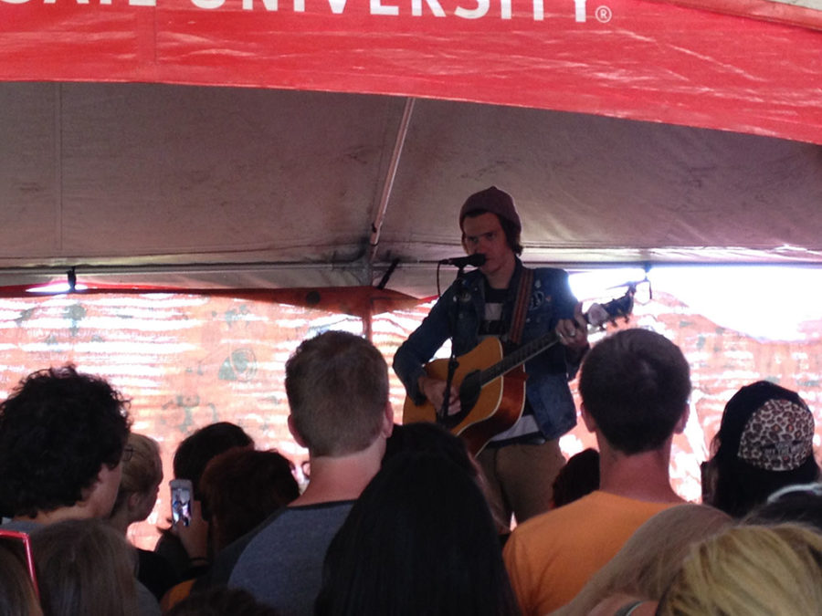 Nick Santino performs at the Vans Warped Tour in Indianapolis on July 3, 2014. Santino was a solo act at the time, but in 2015 started the band Beach Weather. They will be on tour with The Maine and the Mowglis this spring.