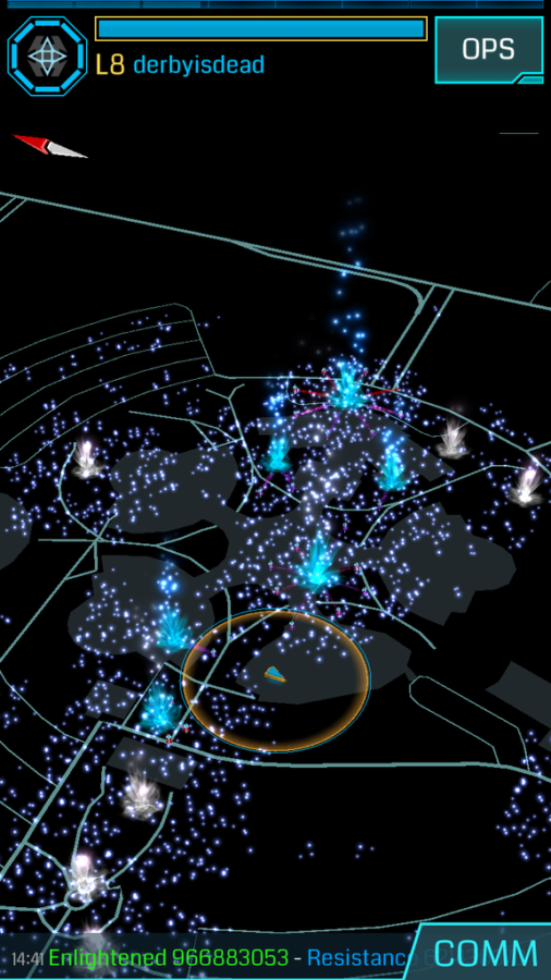 The early Niantic predecessor of Pokemon Go is Ingress, another Augmented Reality game. It focuses on ‘hacking’ portals to obtain keys and then create links between portals with said keys as well as creating control fields. The more area players cover the more points for their respected team. Green players, or the Enlightened, are fighting for control of the portals with the idea that they can use it to better humanity. While Blue players, or the resistance are fighting against it with the belief that they are there to instead protect humanity. The community stretches worldwide, and is still fairly active despite it being overshadowed by the newer overlayed Nintendo game.
