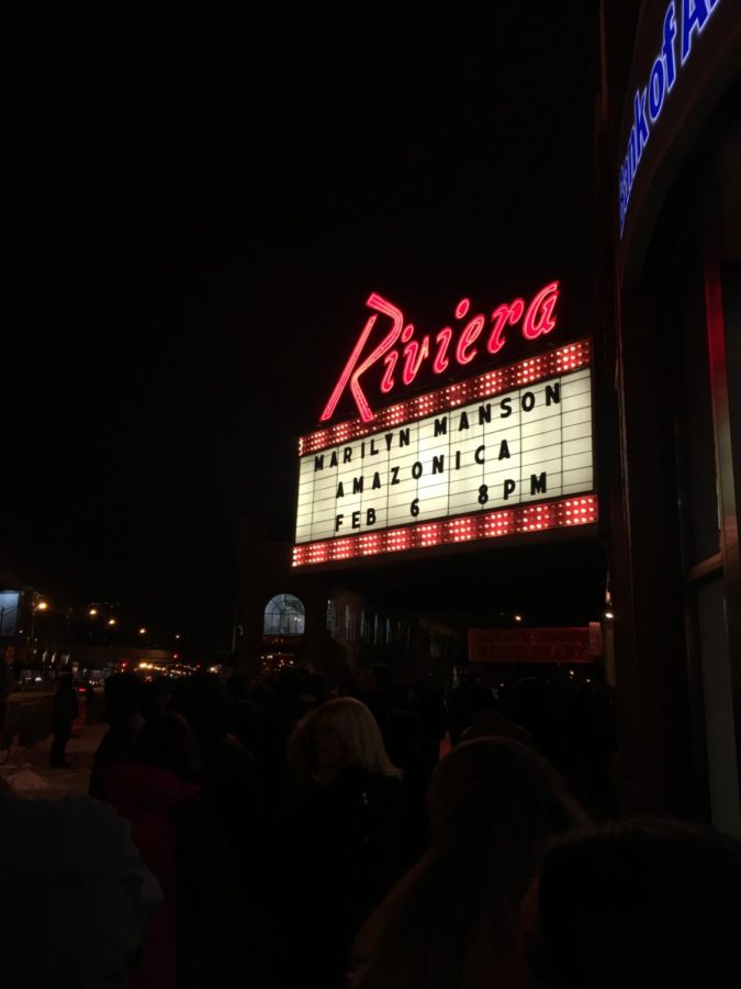 Marilyn Manson played a sold out show at the Riviera Theater in Chicago, Ill.