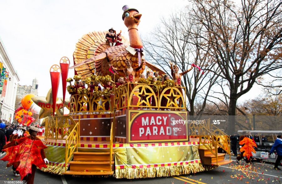 MACYS THANKSGIVING DAY PARADE -- Pictured: Tom Turkey float at the 93rd Macys Thanksgiving Day Parade in New York City on Thursday November 28, 2019 -- (Photo by: Ralph Bavaro/NBC/NBCU Photo Bank via Getty Images)