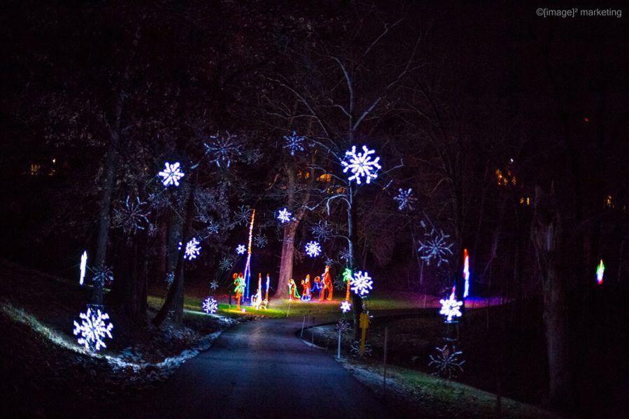 Snowflake Tunnel to drive through in Effingham's Wonderland of lights. Photo retrieved from Enjoy Illinois