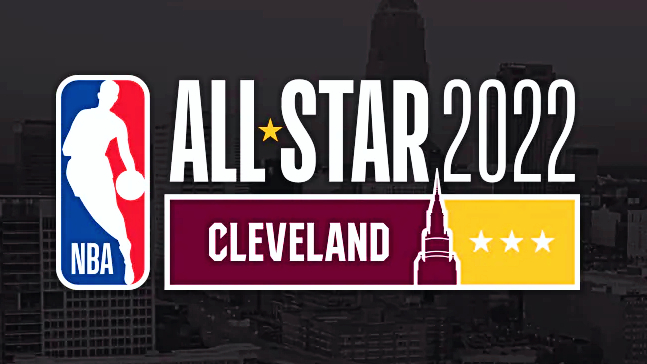 NBA+All+Stars+2022+logo+showing+off+the+Cleveland+Cavaliers+home+colors+of+maroon+and+gold.+Photo+retrieved+from+NBA.com.