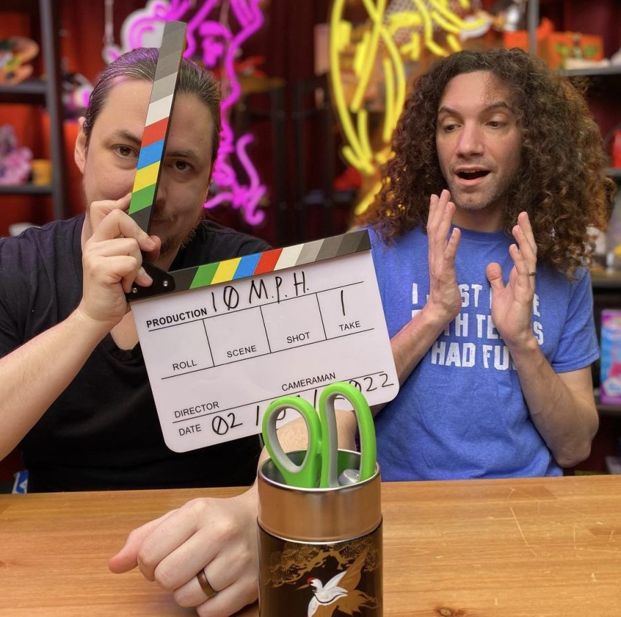 The+Game+Grumps+sit+at+the+iconic+Ten+Minute+Power+Hour+table%2C+about+to+start+filming+of+the+first+episode+of+season+two.++Image+retrieved+from+Instagram+user+%40gamegrumps.