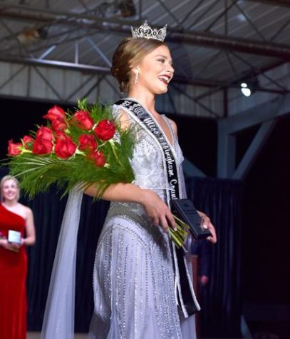  Anna Carell making her first walk after being crowned at the Effingham County Fair. Photo provided by Effingham Daily News.​​