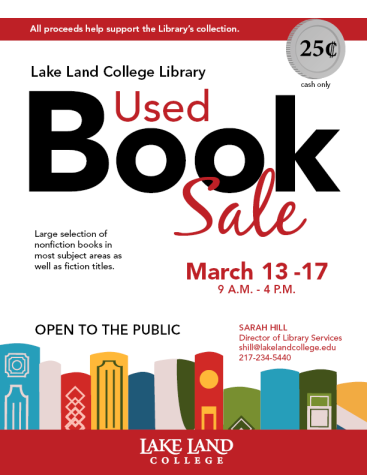  The Lake Land College Library hosts a dirt cheap book sale! Only 25 cents for a book! Photo via Lake Land College.​​