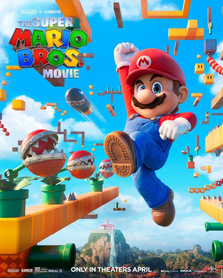 Official Super Mario Bros Movie poster. Photo via Super Mario Bros Movie official website.
