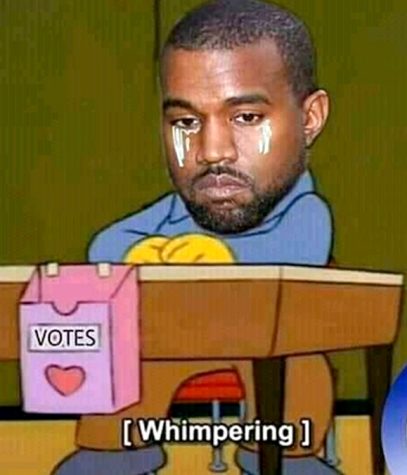 Kayne during the 2020 elections. Photo via Latestly.