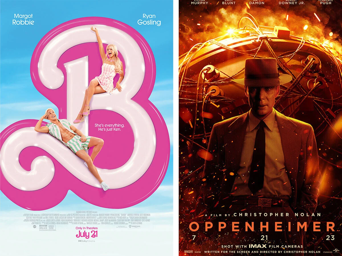The promotional posters of the movies that broke social media. Photos via Warner Bros. and Universal Pictures.