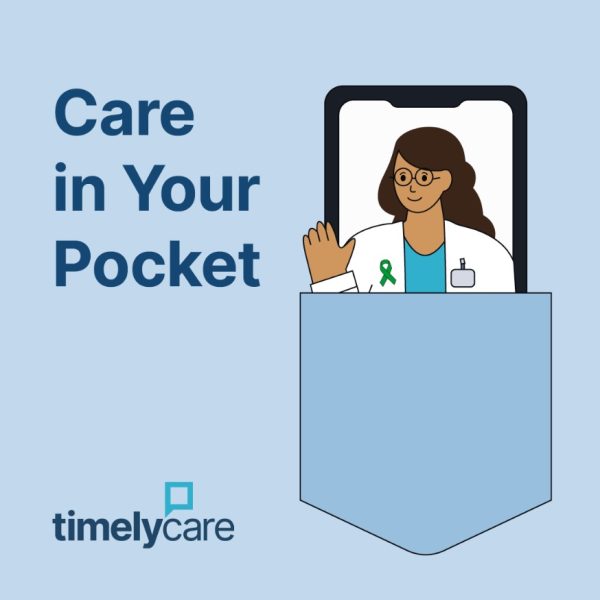 TimelyCare becomes the new mental health service available campus-wide and from your pocket. Photo by TimelyCare via Instagram