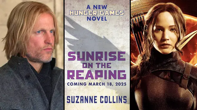 Sunrise in the reaping a new book by Suzanne Collins, featuring Haymitch Abernathy