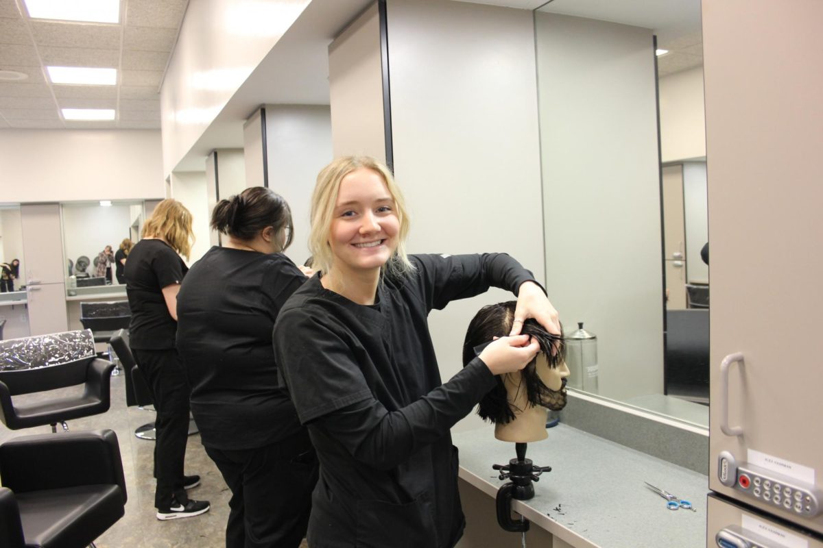 A photo of the Cosmetology program in action!