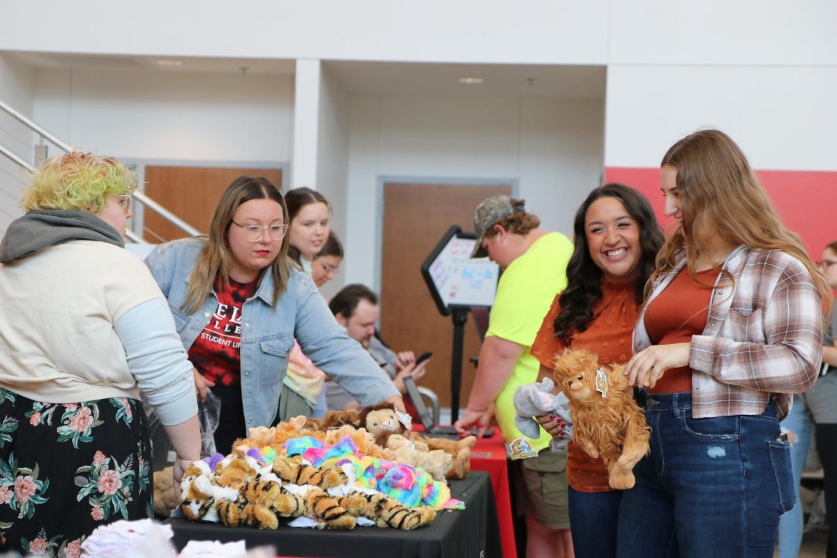 Students got to meet new friends, even fluffy ones!