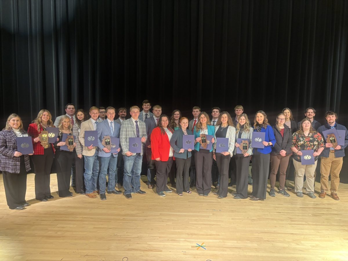 Lake Land’s Agriculture students show off their awards received during this year’s Illinois State PAS conference!