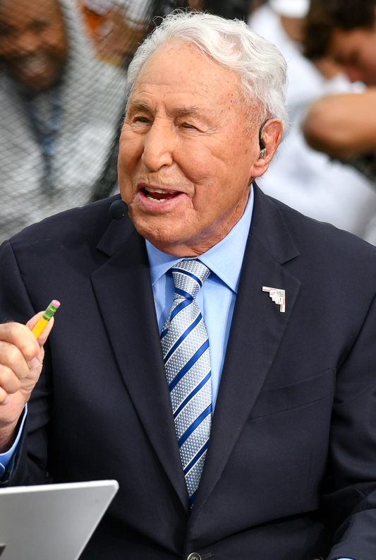 Lee Corso on Sept. 7, 2024, at Michigan Stadium in Ann Arbor, MI. #3 Texas Longhorns defeated #10 Michigan Wolverines, 31-12.