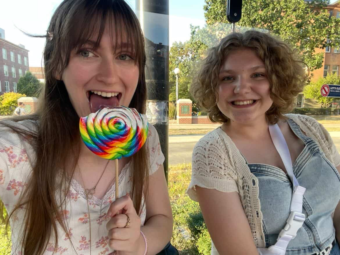 Ambrie and her friend